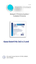 GASA ESTÉRIL KX 3X3 50 -S X2