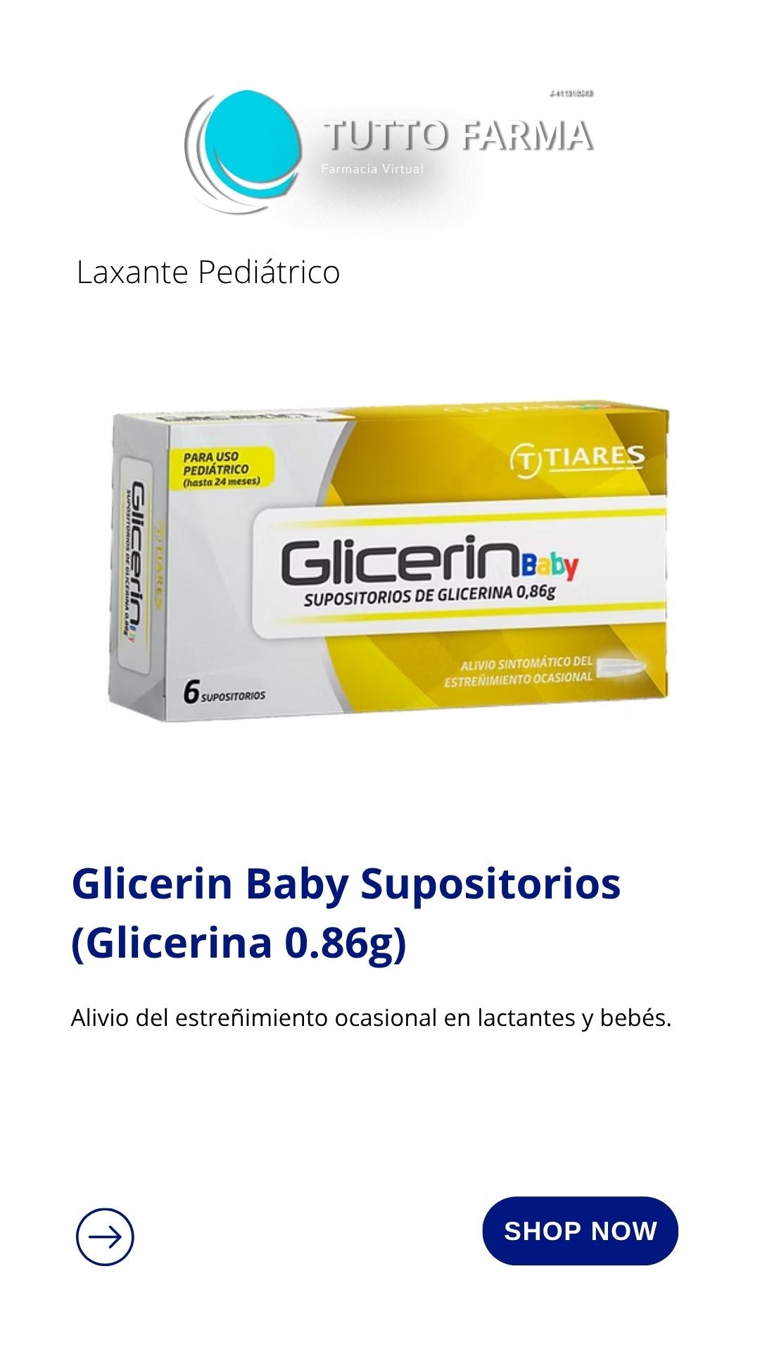 GLICERINA LAXANTE INFANTIL 0,86G 6 SUP (E)