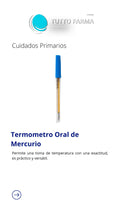 TERMOMETRO ORAL DE MERCURIO X PLUSMEDIC