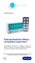 ACIDO ACETILSALICILICO 100MG X 10TAB