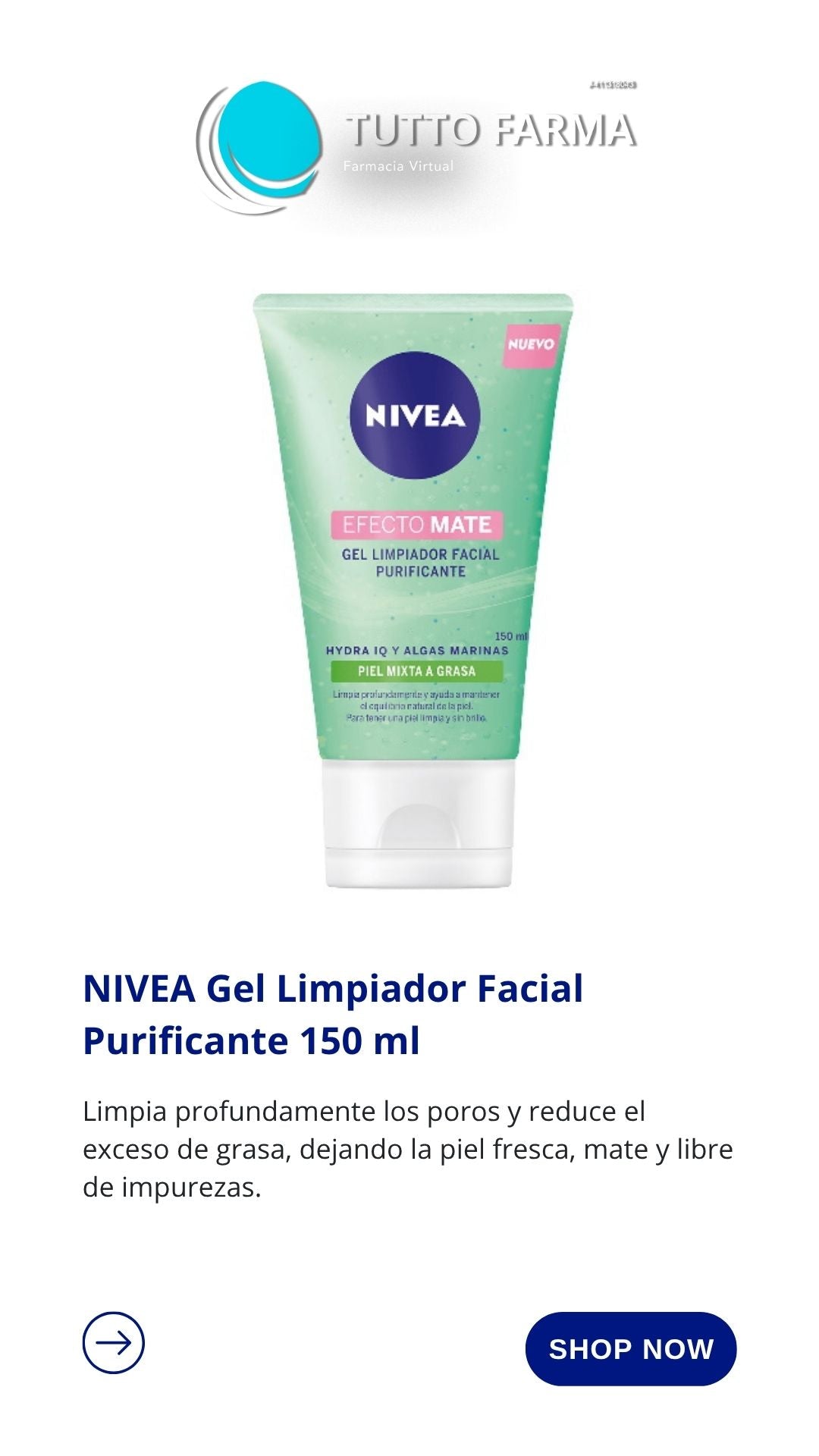 NIVEA GEL LIMPIADOR FA. PUR. 150ML