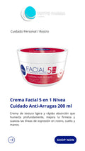 NIVEA CREMA FACIAL (5 EN 1) X 200ML