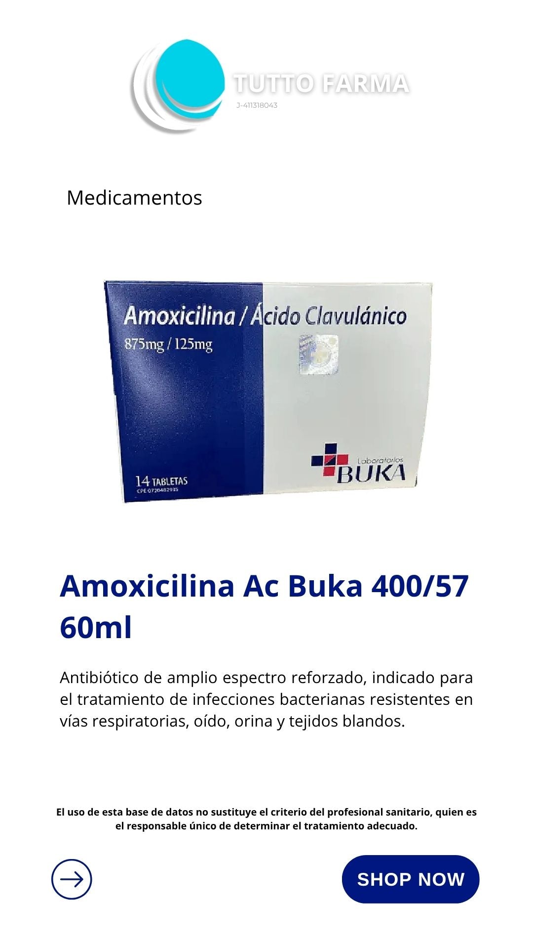 AMOXIC AC BUKA 400/57 MG (E)