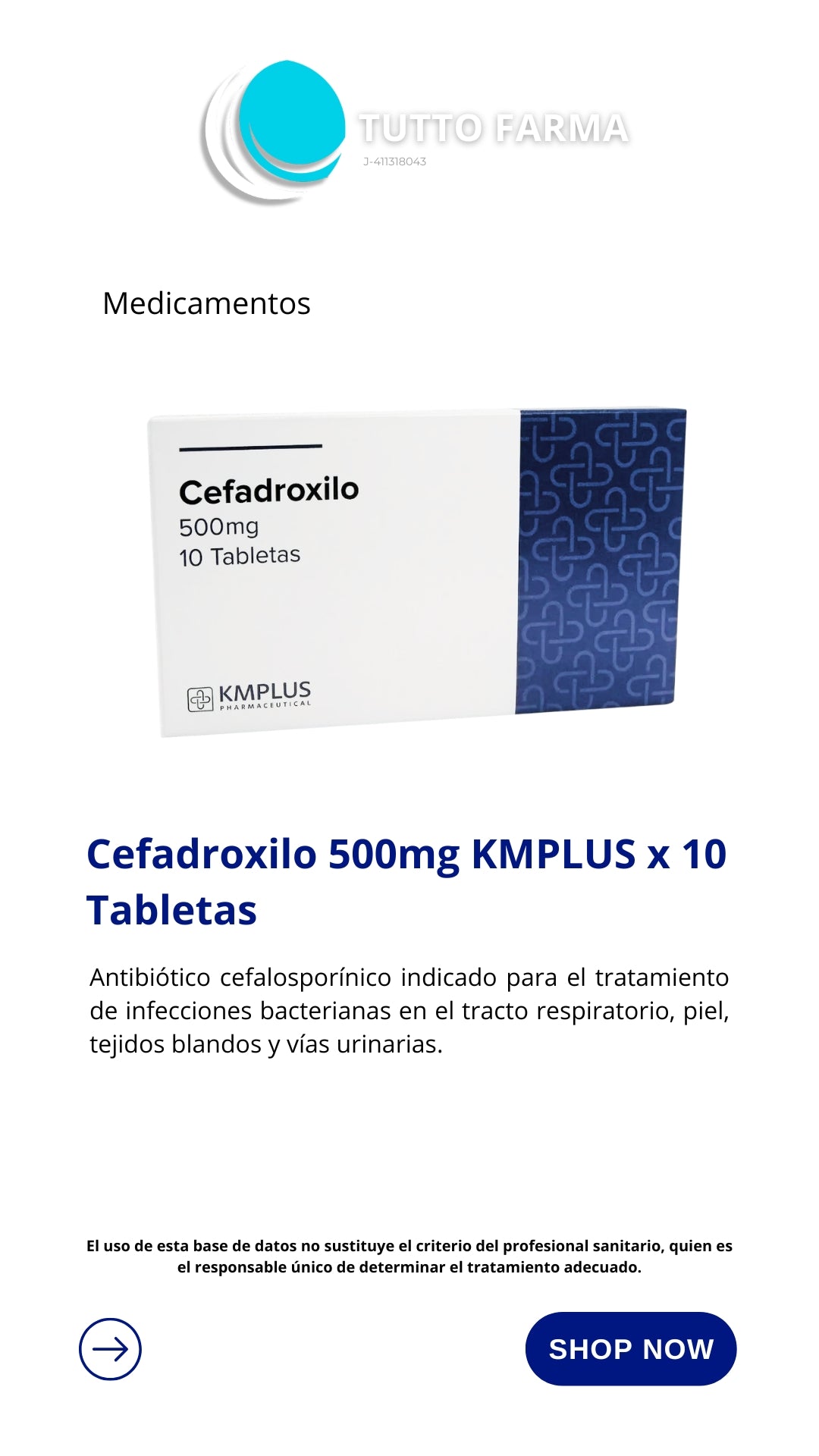 CEFADROXILO 500MG X10 TAB KM PLUS
