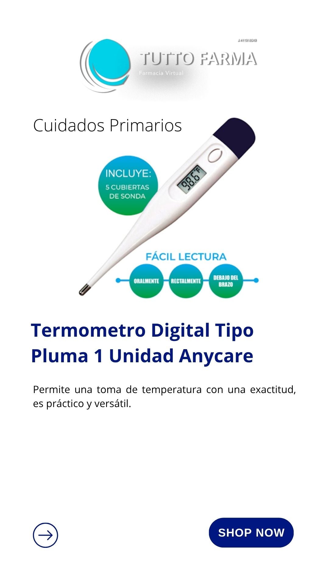 TERMÓMETRO DIGITAL (ANYCARE)