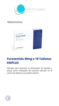 FUROSEMIDA K MPLUS 40 MG X 10 COMP