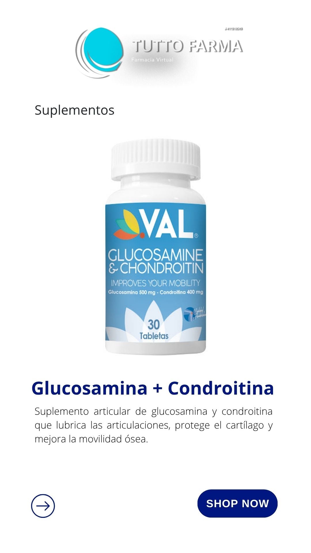 GLUCO-CONDRO 500/400MG X 30 COMP. VAL (E)