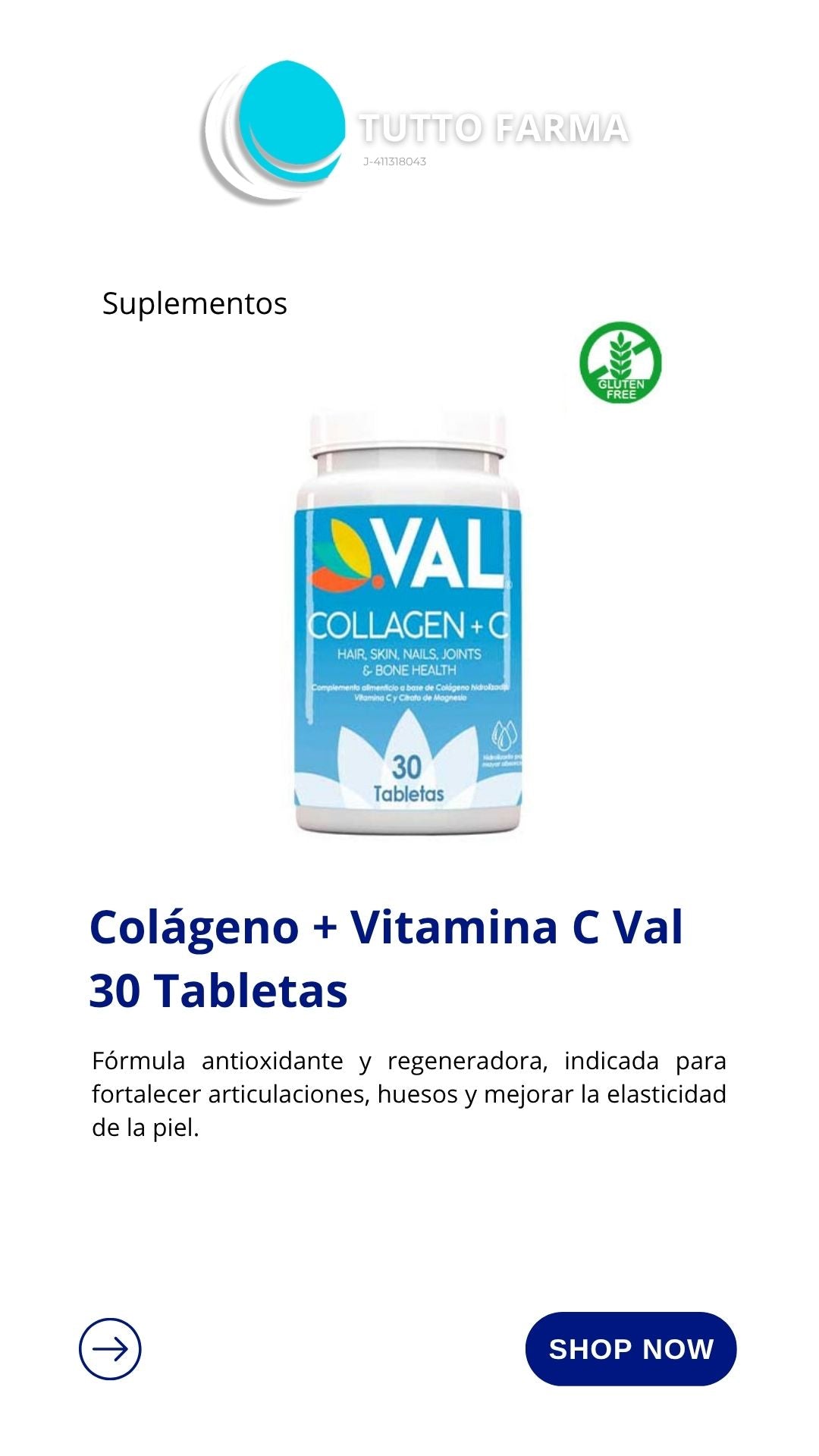 COLÁGENO 1000MG X30TA VAL (E)