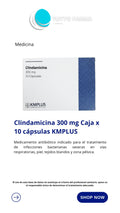 CLINDAMICINA KAM 300MG X 10 CA (E)
