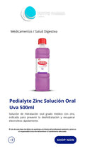 PEDIALYTE SOLUCIÓN UVA X 500ML SUMINISTRO Y FARMACIA (E)