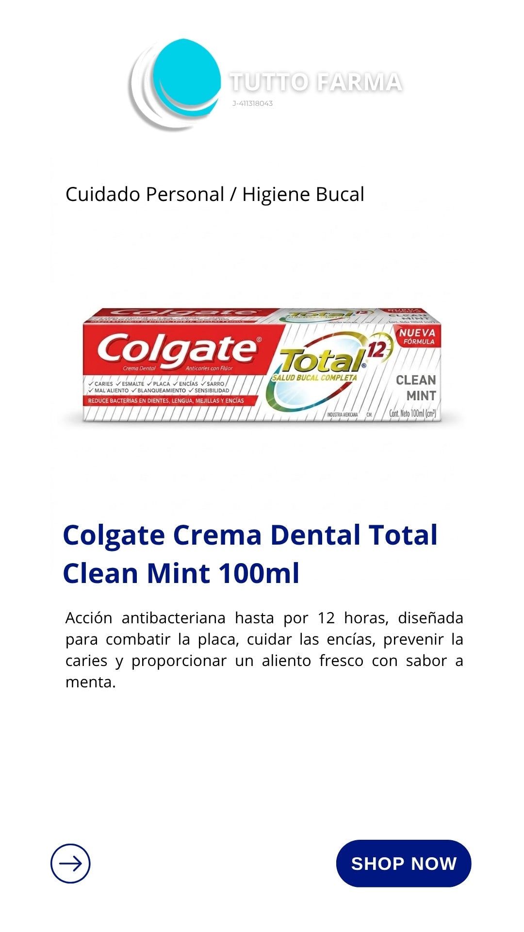 COLGATE C.MIN TOTAL X 100ML