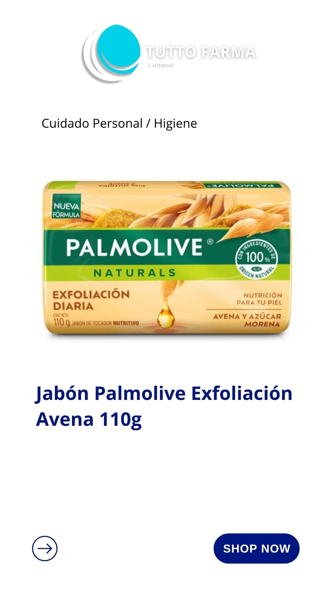 JABON PALMOLIVE AVENA AZU 110GR