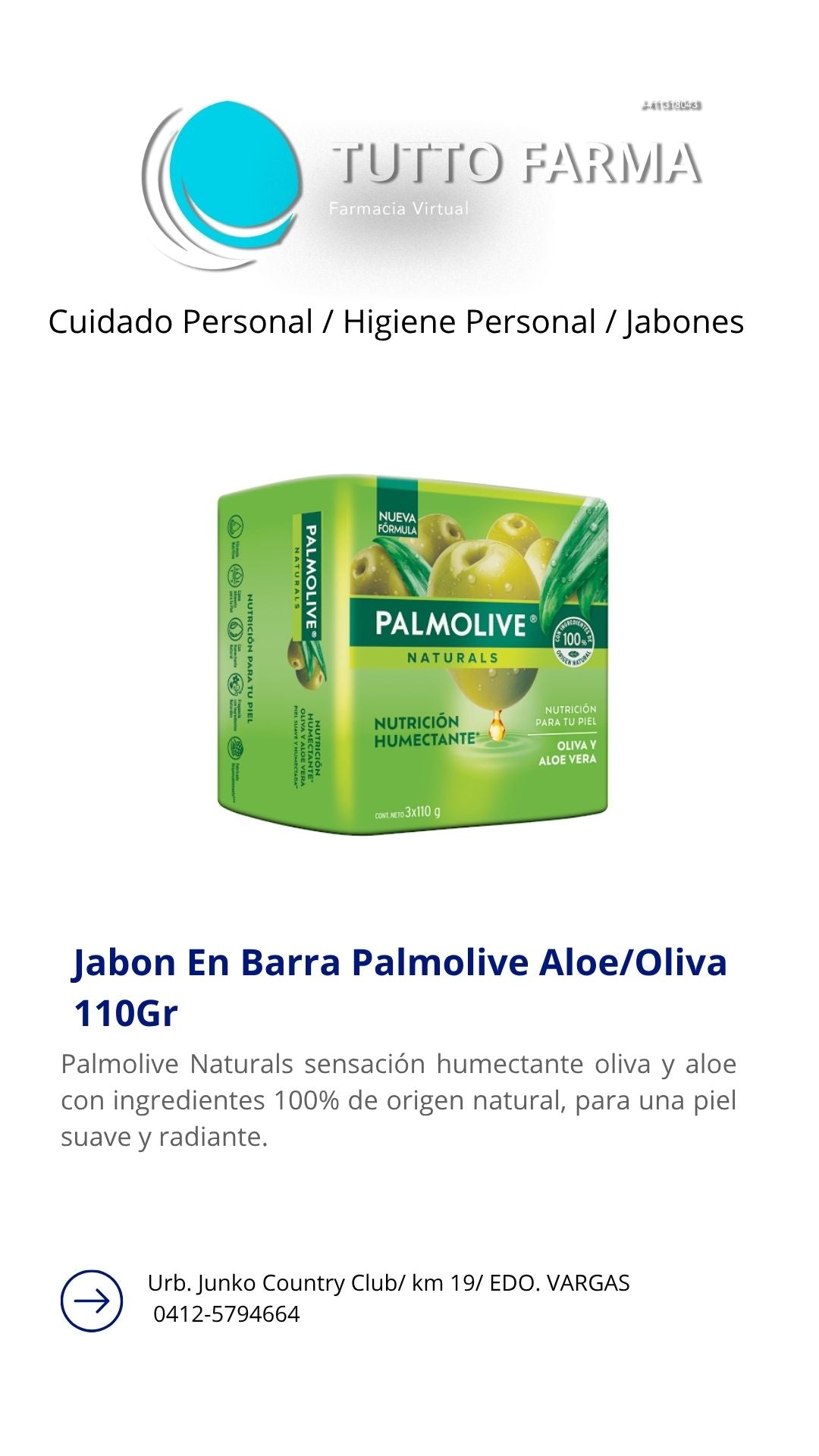 PALMOLIVE JAB OLV / AL X 3 110GR