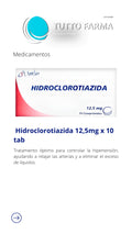 HIDROCLOROTIAZIDA SP 12,5 X 10C0M