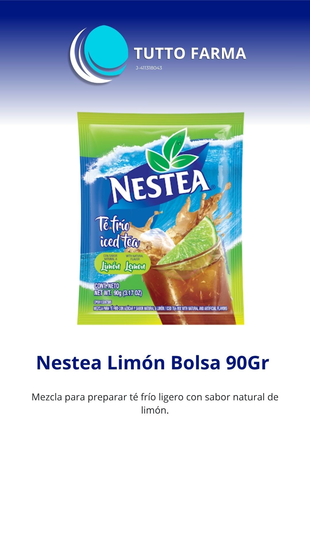 NESTEA LIMÓN 90 GR X 12 SOBRES