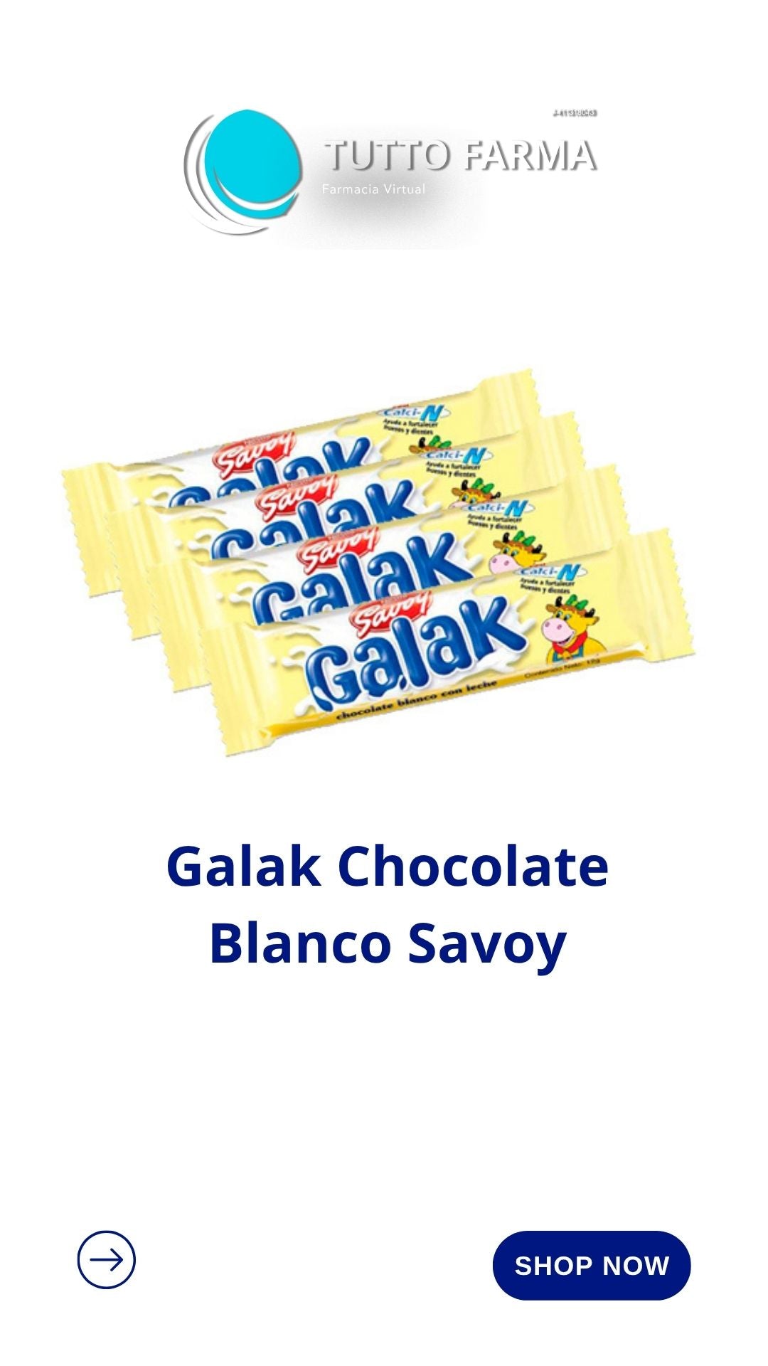 BARRAS DE CHOCOLATE BLANCO GALAK
