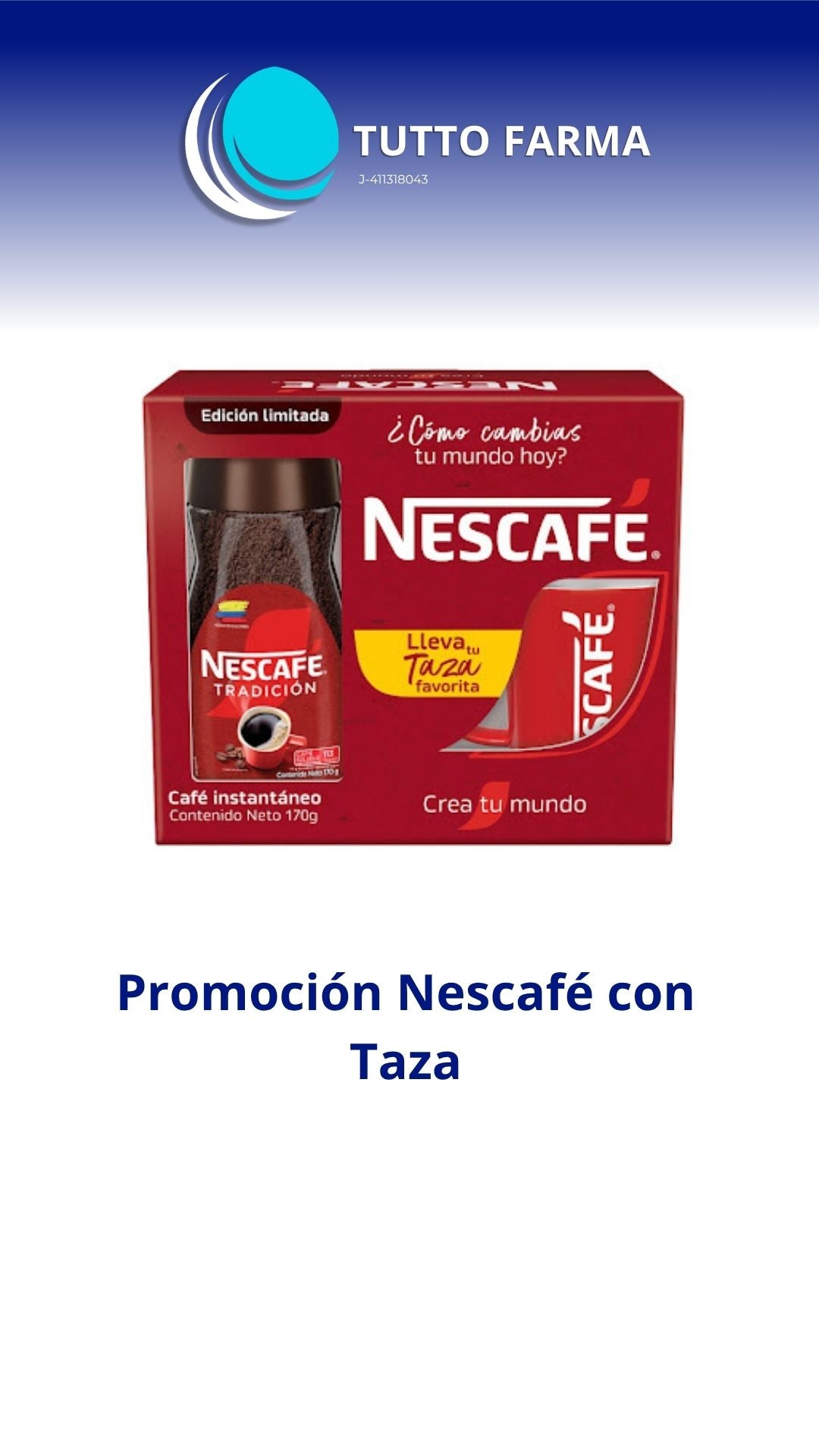 NESCAFÉ INST.TRADICIÓN 170G +TAZA