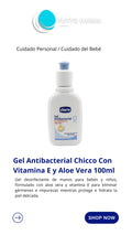 CHICCO GEL ANTIBACTERIAL X 100ML