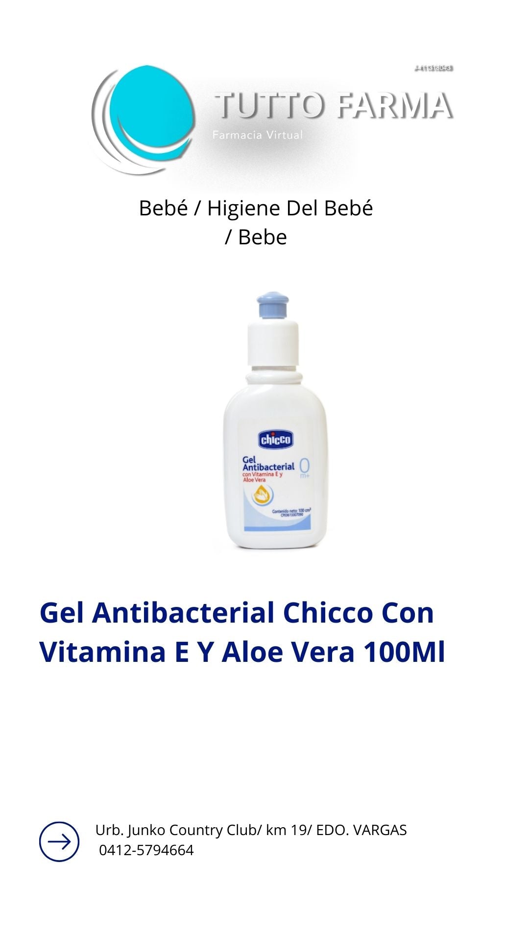 COLONIA CHICCO GLIC 100ML