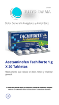 TACHIFORTE ACETAMINOFÉN 1GR X 20COMP