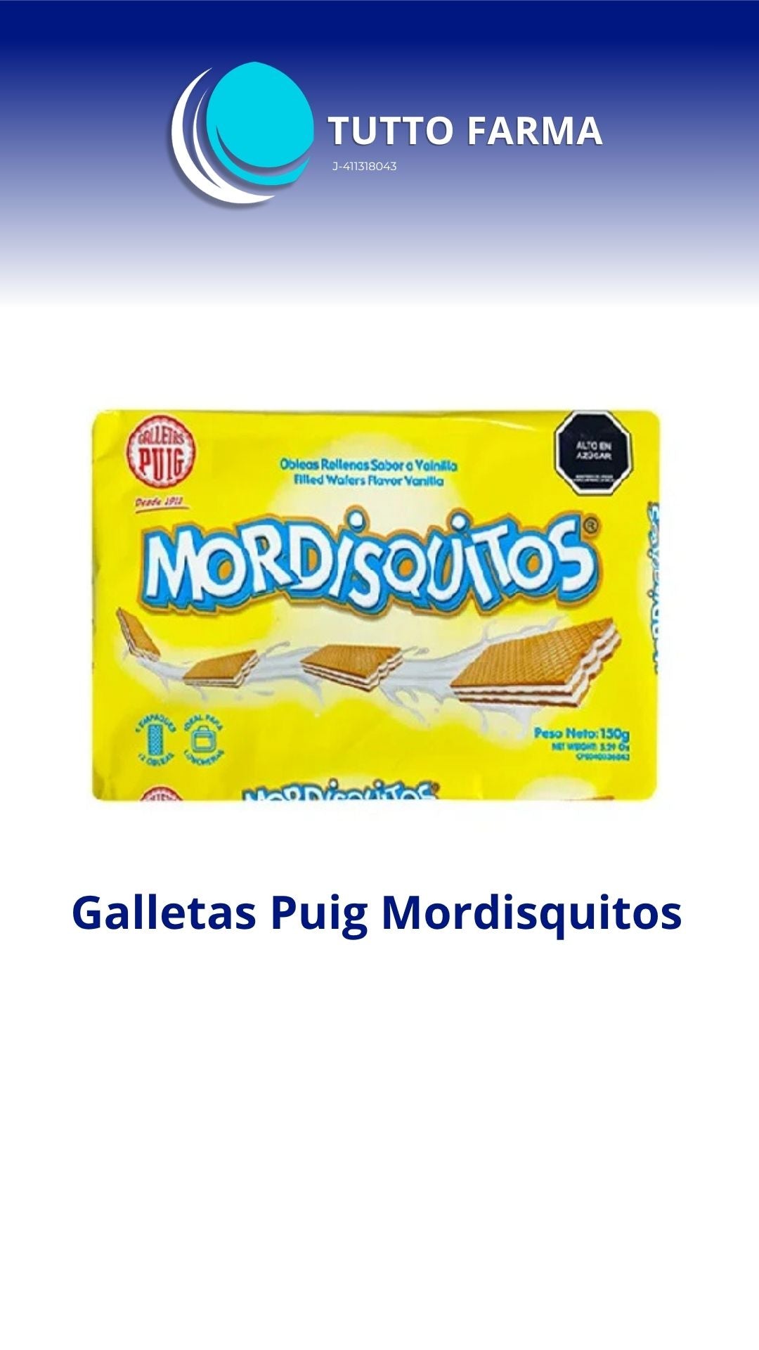 MORDISQUITOS VAINILLA 150G
