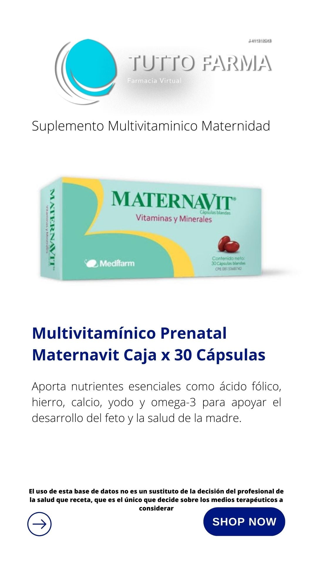 MATERNAVIT CÁPS BLANC X 30 (E)