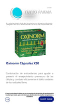 OXINORM X 30 CÁPS (ANTIOXIDANTE)