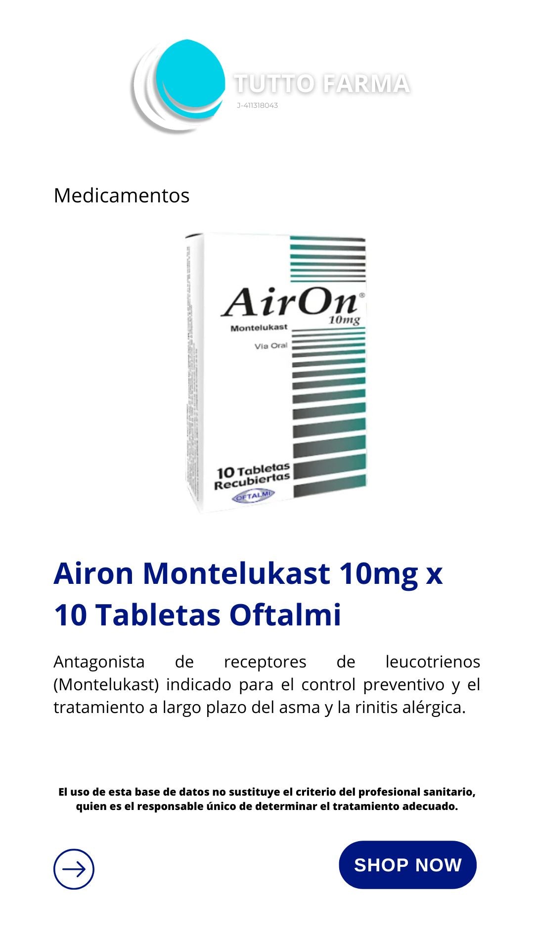 AIRON (MONTESLUSK ) 10MG X 10TAB (E)