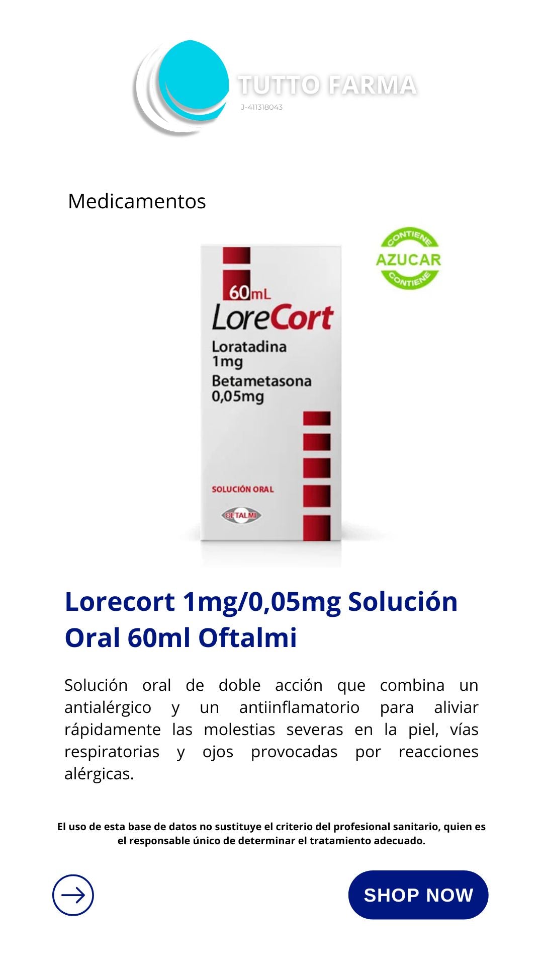 LORECORT SOL. ORAL 60ML E