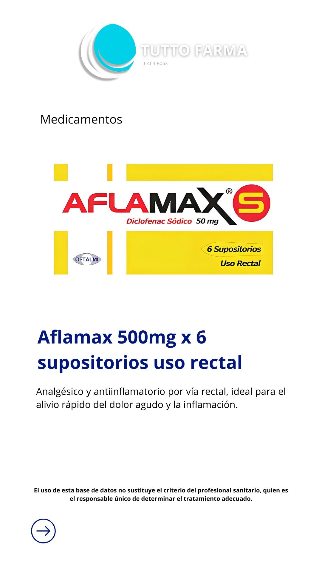 AFLAMAX 500MG X 6 SUS (E)