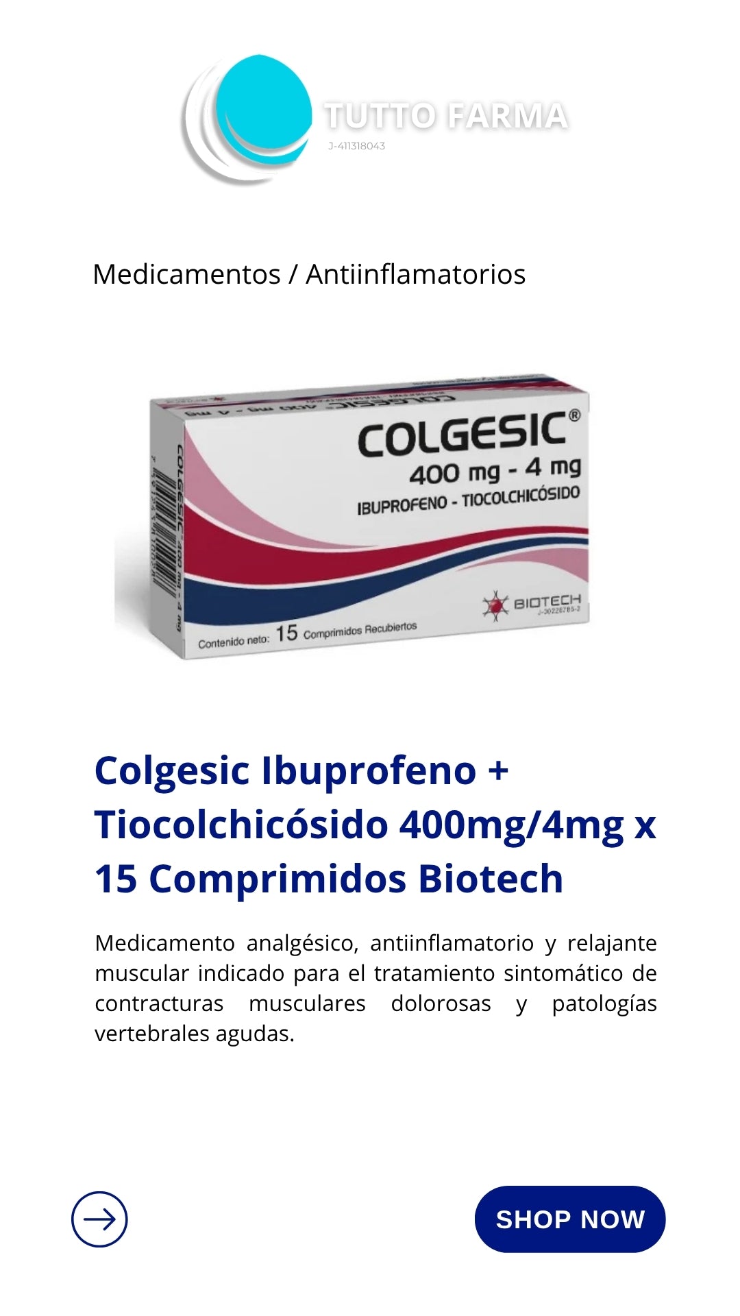 COLGESI 400MG/4MG X 15CO (E)