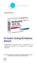 DI EUDRIN TAB 12,5 MG X 30 TAB (HIDROCLOROTIAZIDA)