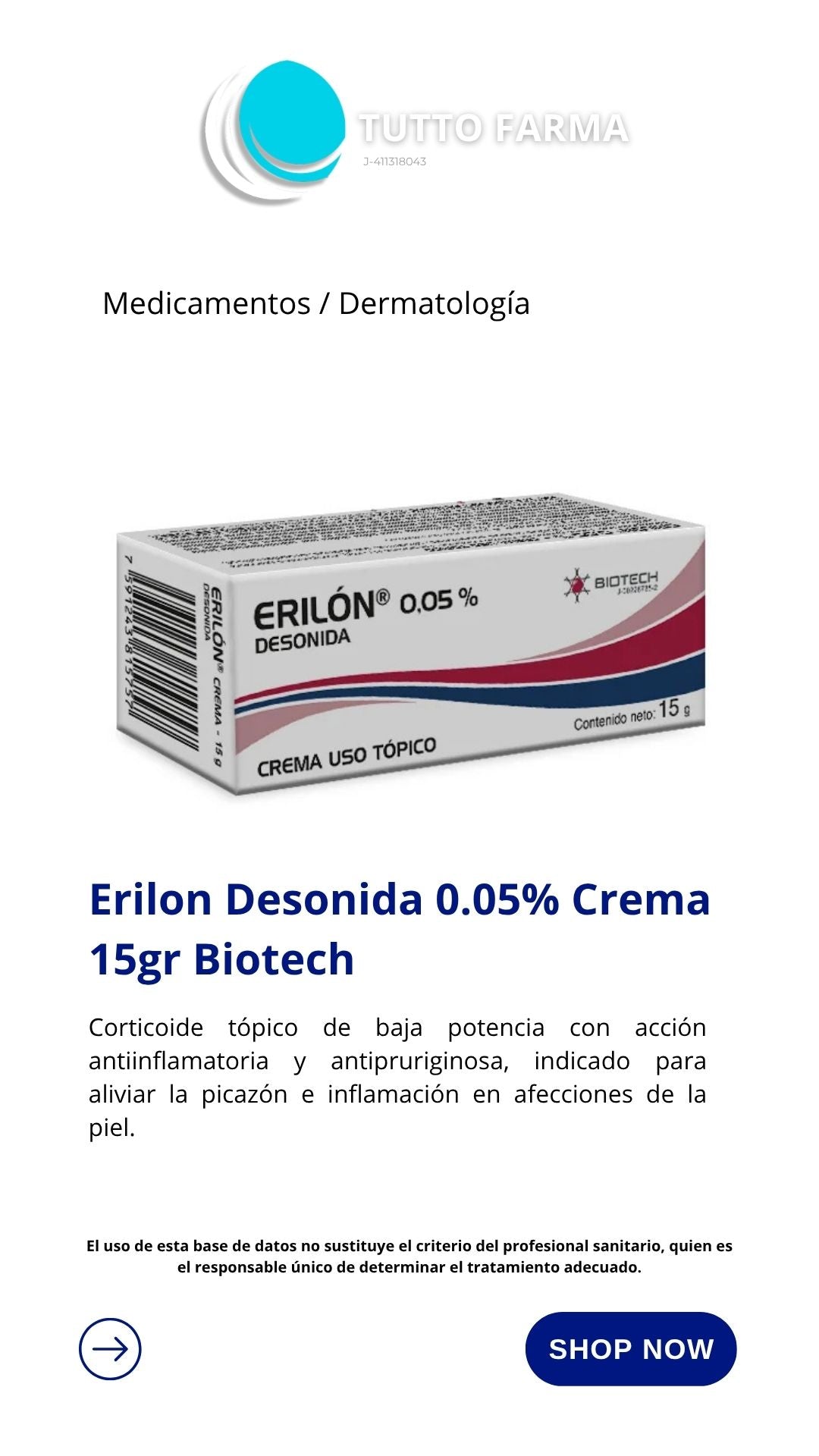 ERILON 0.25 % CREMA 15GR (E)