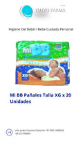 PAÑAL BEBÉ MIBB XG X 20