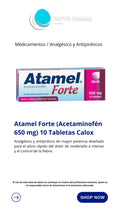 ATAMEL FORTE TAB 650 MG X 10 TAB( ACETAMINOFEN)