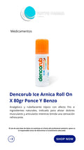 DENCORUB ICE ARNICA ROLL0N X80G
