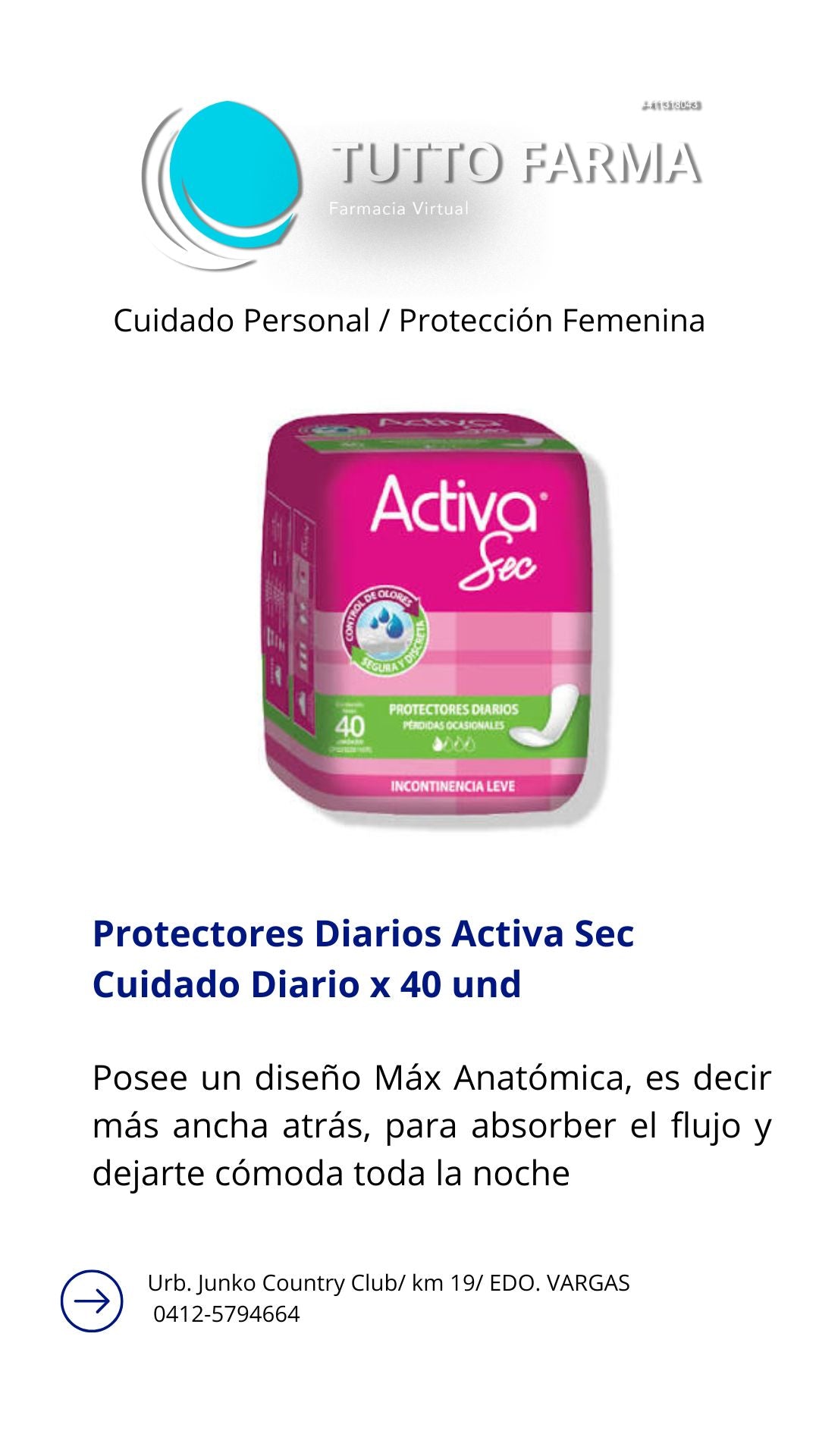 ACTIVA SEC PD X 40UNI (E)