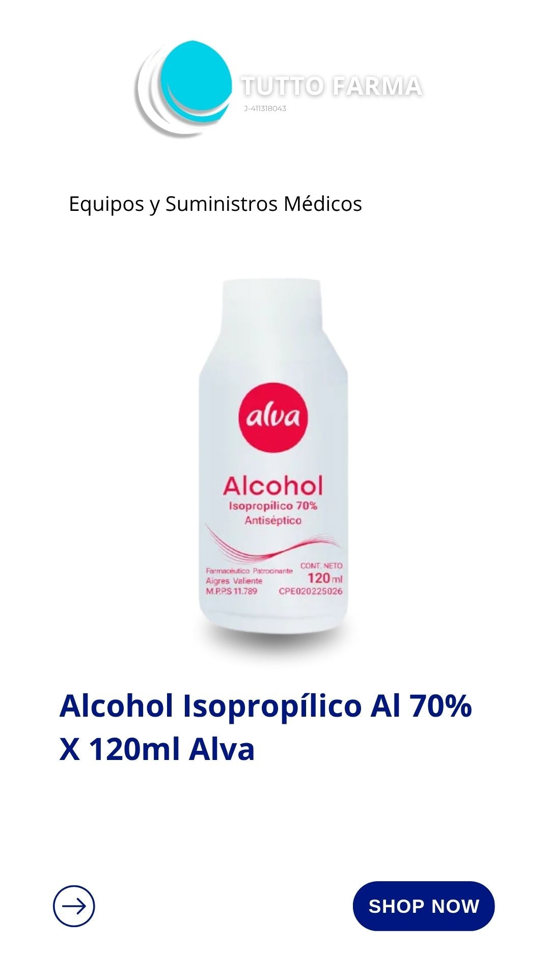 ALVA ALCOHOL ISOP 70%120(E)