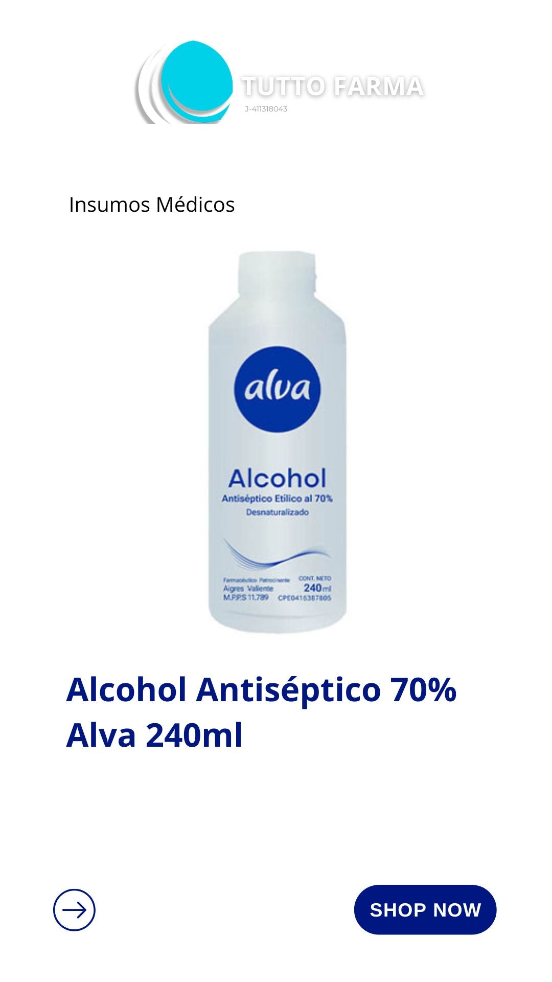 ALCOHOL ANT ALVA 70% X240ML