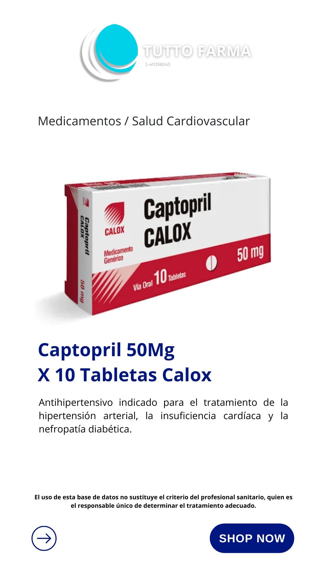 CAPTOPRIL MK 50MG X 10TAB (E)