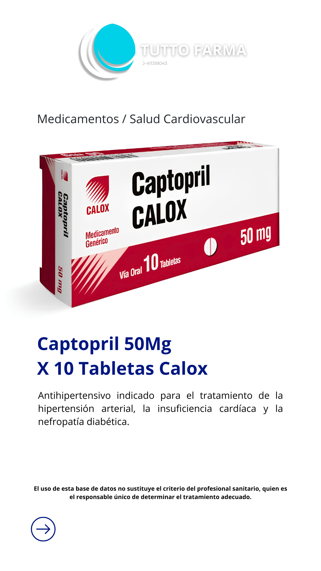 CAPTOPRIL MK 50MG X 10TAB (E)