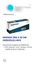 NEBINOX 5MG X 30 TAB (NEBIVOLOL)MCK