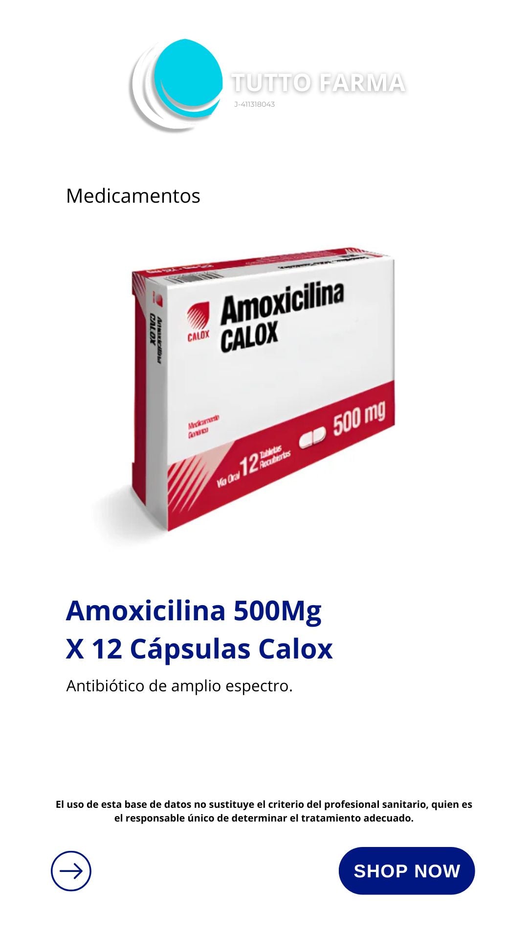 AMOXICILINA 500MGX 12 (CALOX)