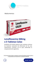 LEVOFLOXACINO 500MG X 5 COMPRIMIDOS (CALOX)