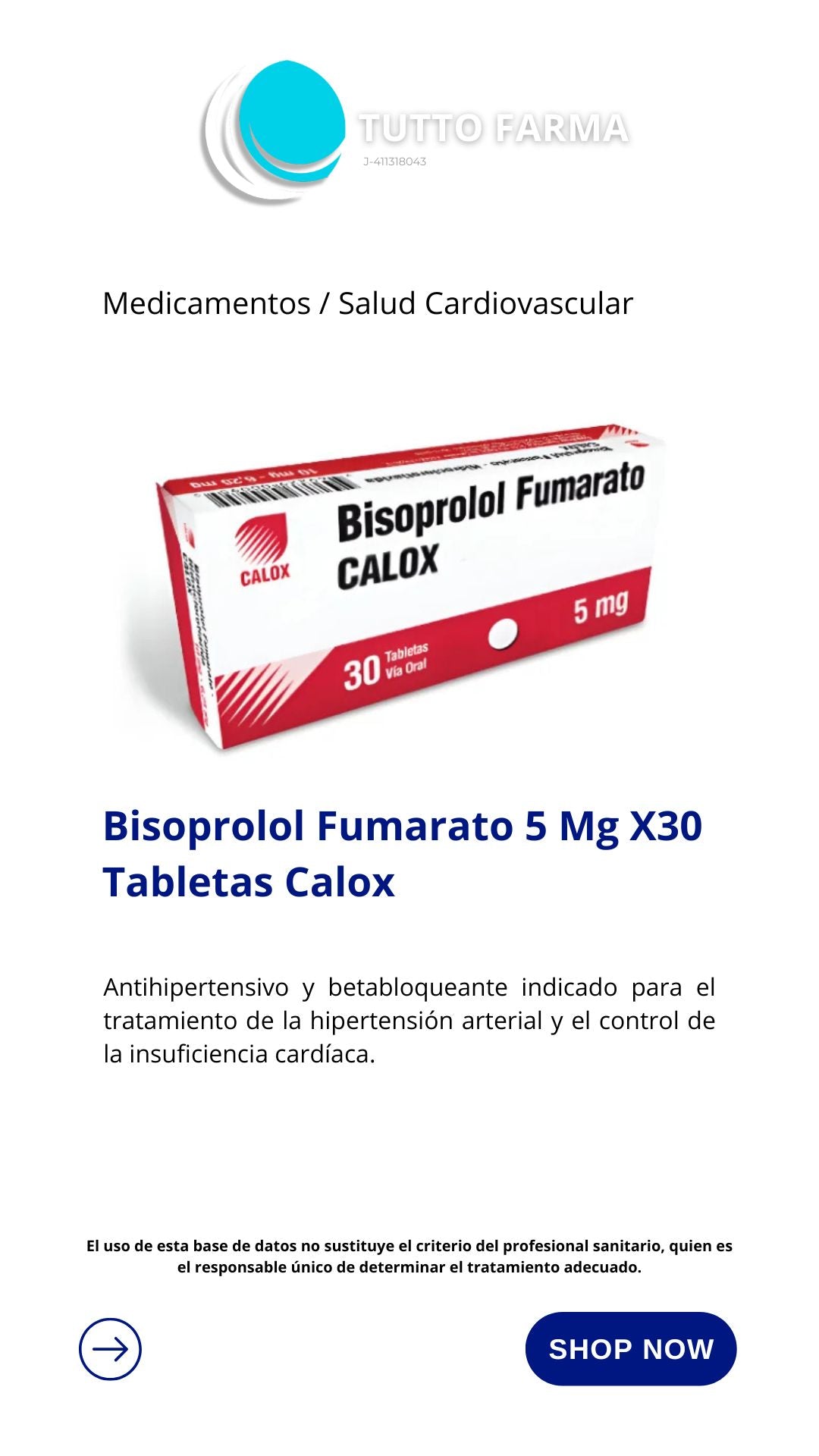 BISOPROLOL FUMARATON MK 5MG x 30 TA