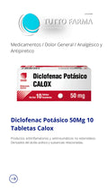 DICLOFENAC POTASICO 50MG X 10TAB CALOX