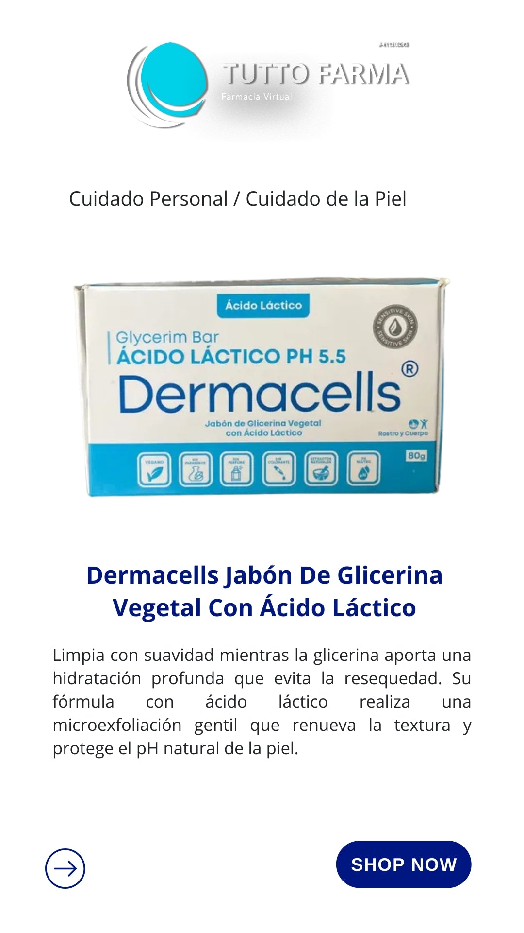 DERMACELLS JAB GLYCE -AC LACT80GR