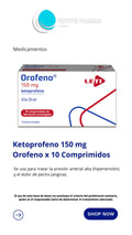 OROFENO KETOPROFENO 150MG X 10COMP