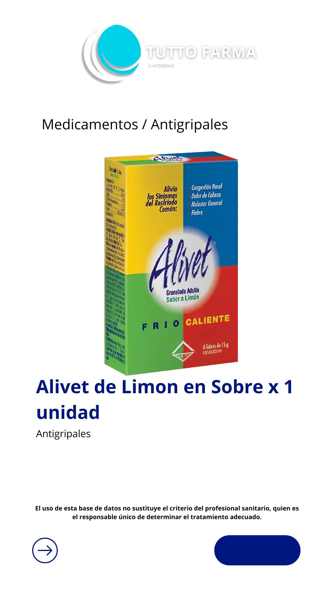ALIVET GRAN LIMÓN 10G X 1 SOBRE