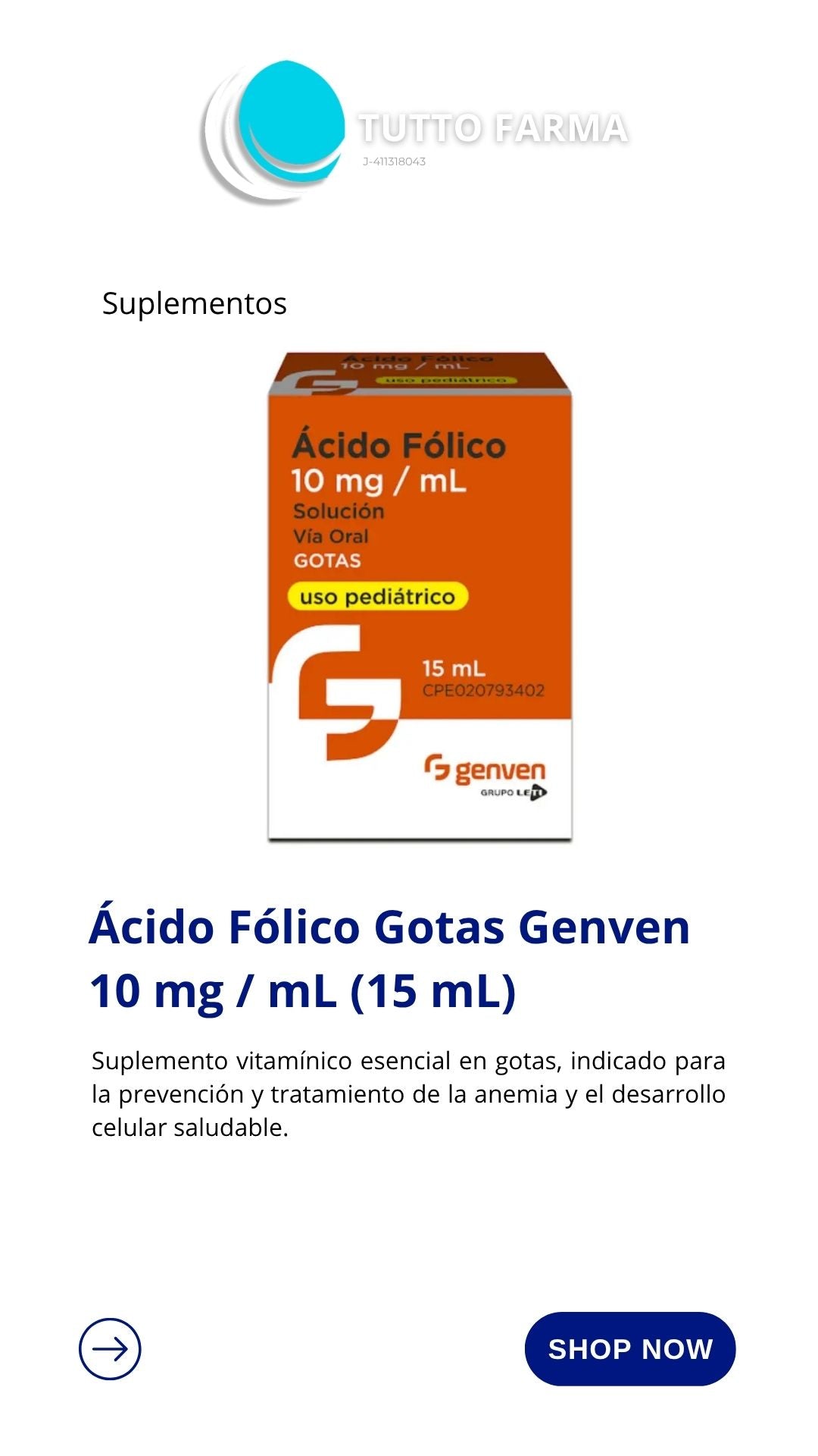ACIDO FOLICO GN 15ML
